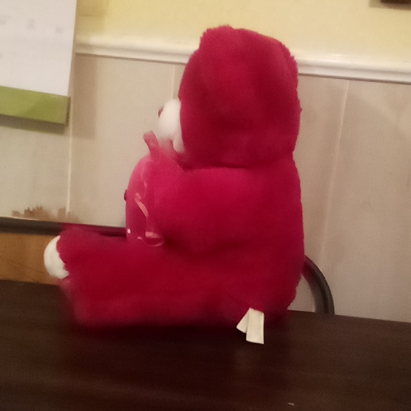 Hot Pink Valentines Bear From 2006 - Picture 3 of 4
